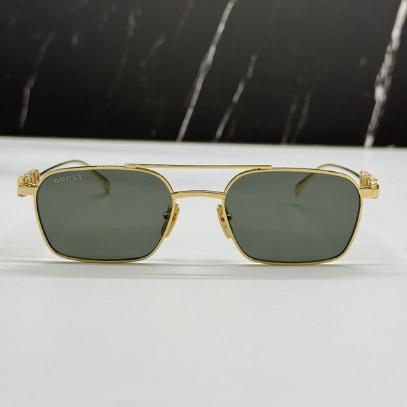 NEW GUCCI SUNGLASSES GOLD UNISEX EYEWEAR GUCCI GG1804S 001 main image 13
